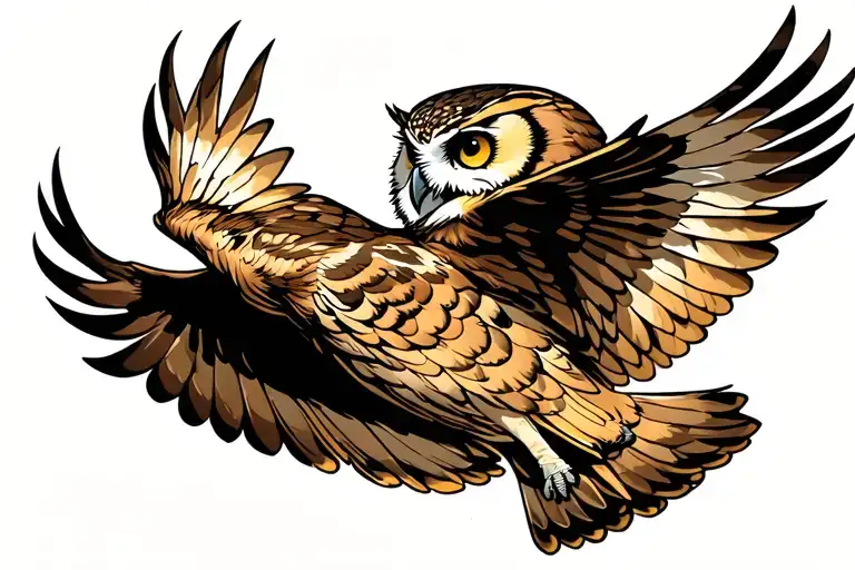 Owl Flying