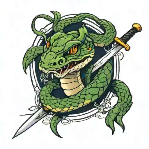 Snake With A Sword