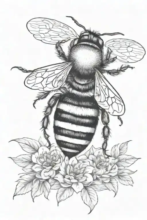 A Bumble Bee On A Hive Transforming