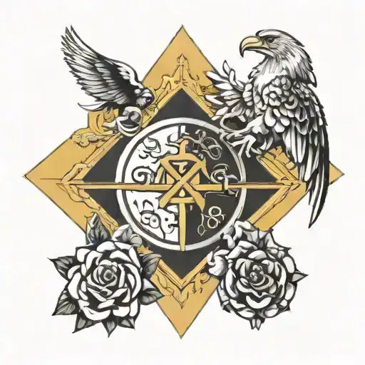 Strength Meaning Family God And Rich Risk Tattoo Design