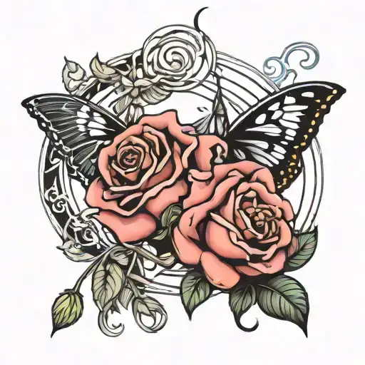 Gemini Zodiac Sign With Rose Incorporated Somehow