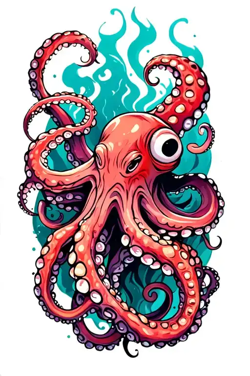 Octopus Wrapping Its Tentacles