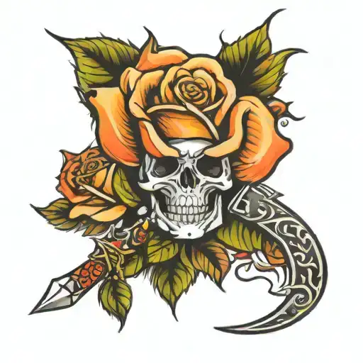 Rose And Razor With Rose