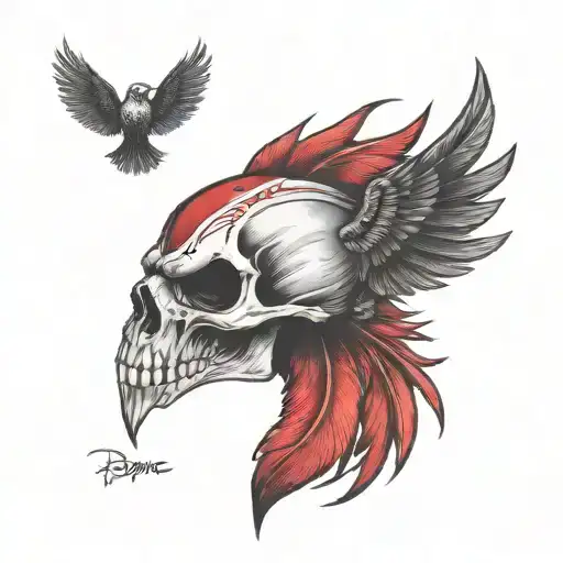 Blood Raven Skull