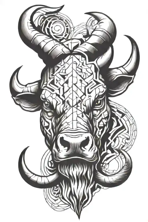 Geometrical Angry Bull Horns