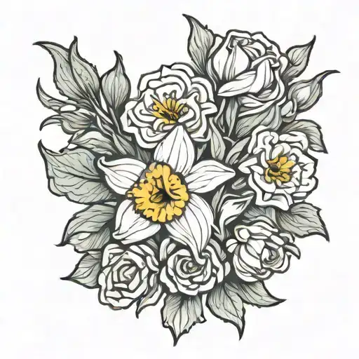 Daffodil And Jonquil Daffodil Rose