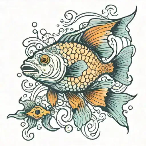 Underwater With Fish Swimming