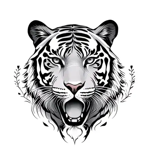 Tiger Emerging Negative Forest