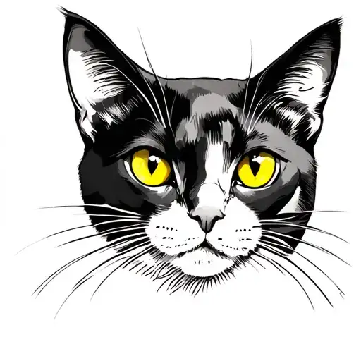 Black Cat Yellow Eyes