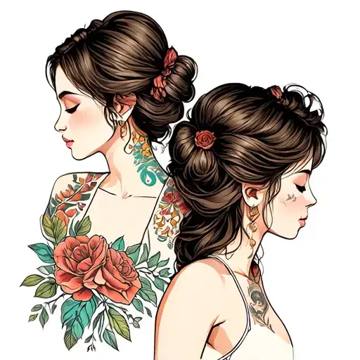 Mother Son And Daughter