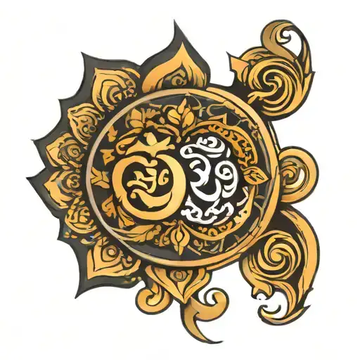 Matching Om Symbol Merged Together