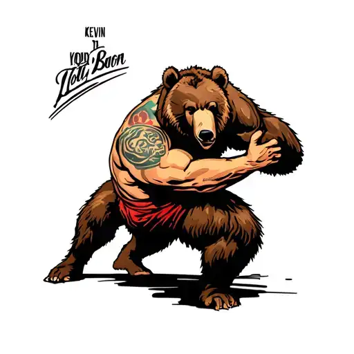 Kevin Bacon Wrestling A Bear