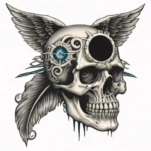 Skull An All Seeing Eye