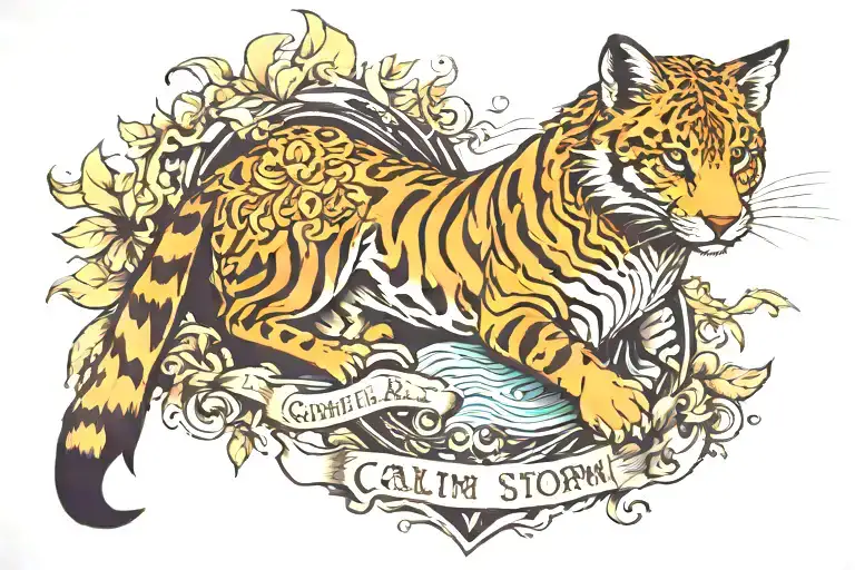 Animal And Quote 'Calm Before The Storm'