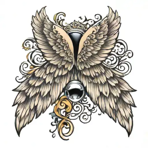 Angel Wings Tramp Stamp
