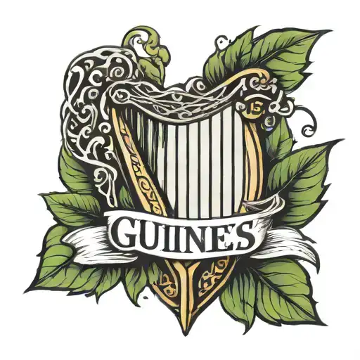 Leaf And Guiness Harp