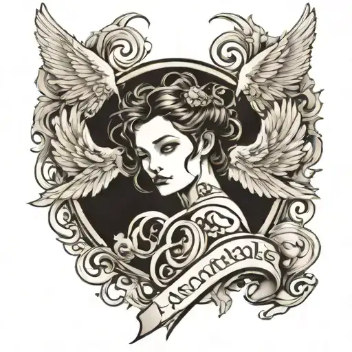 Lettering And Angels