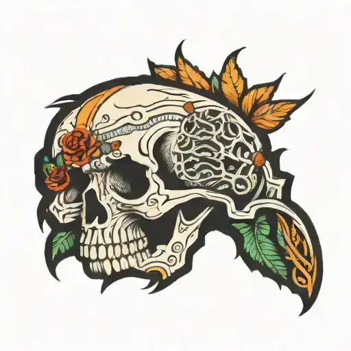 Florida Carved Into The Skull