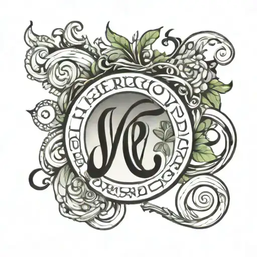 Virgo Symbol With Infinity Symbol And Features