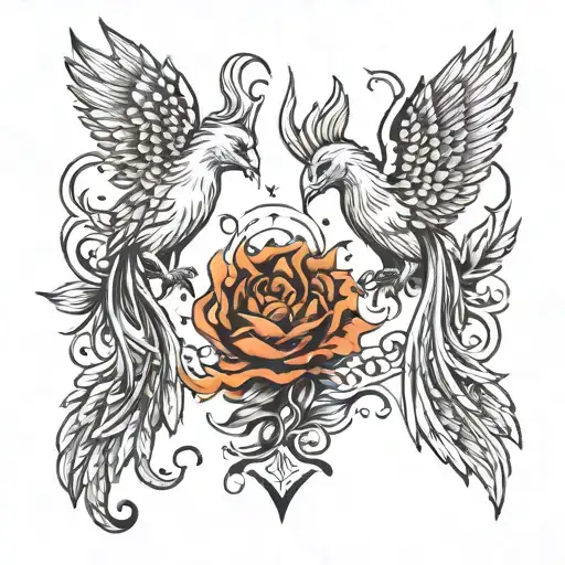 Halleys Comet And Phoenix