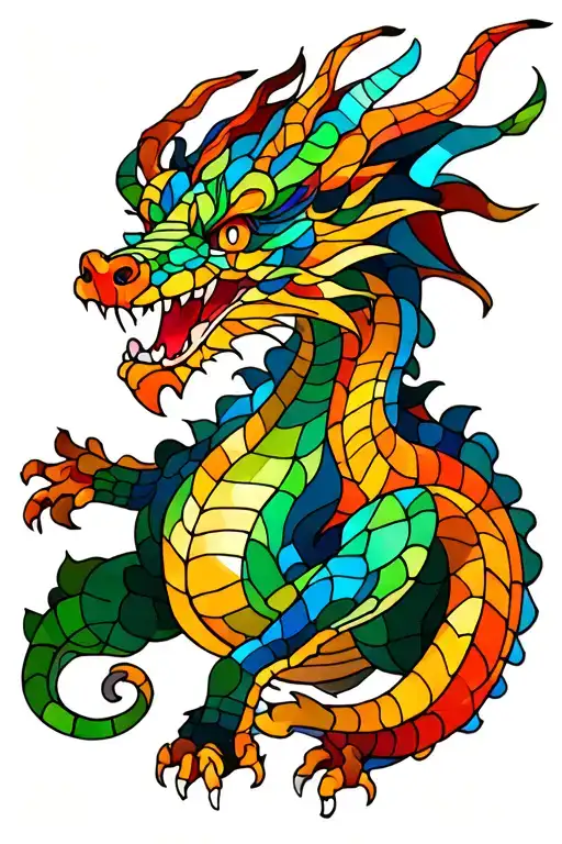 Stained Glass Dragon