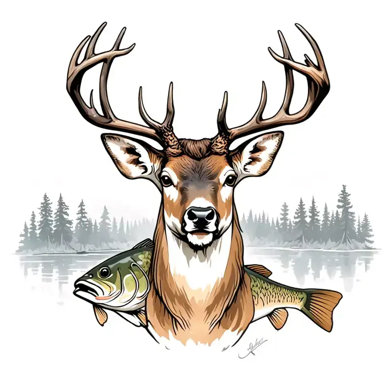 Deer Hunting And Bass Fishing