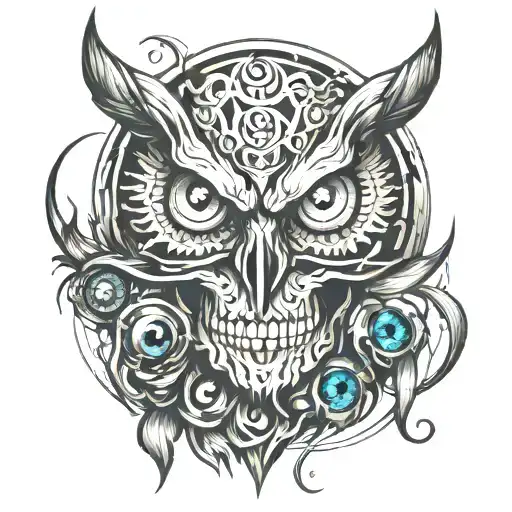 Skull Owl Eye Oni