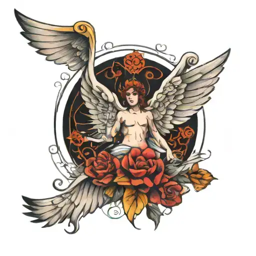 Angel Wings Spread Wide