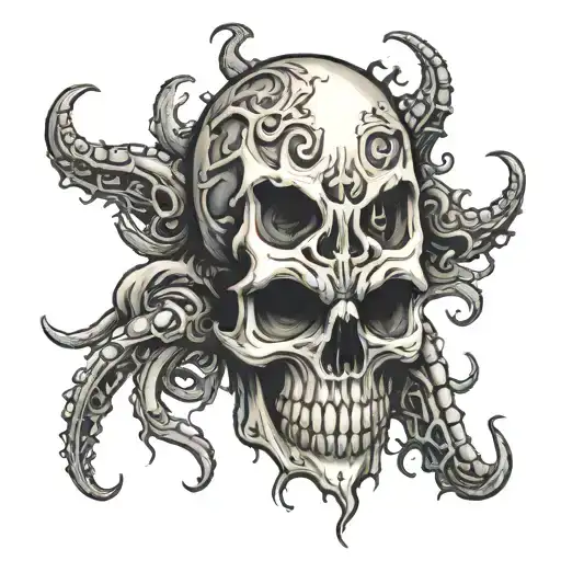 Skull Bone Tentacles