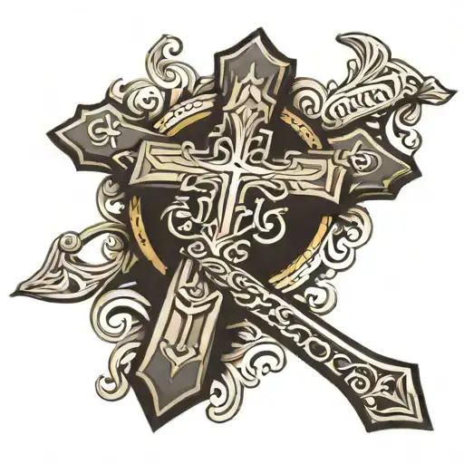 Cross With Bible Verse Wrist