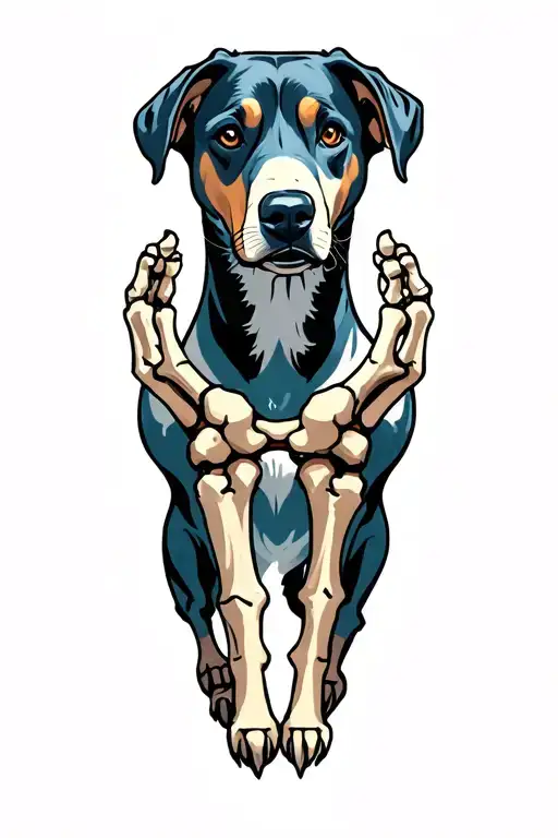 Humanoid Bloohound With Bone Hand