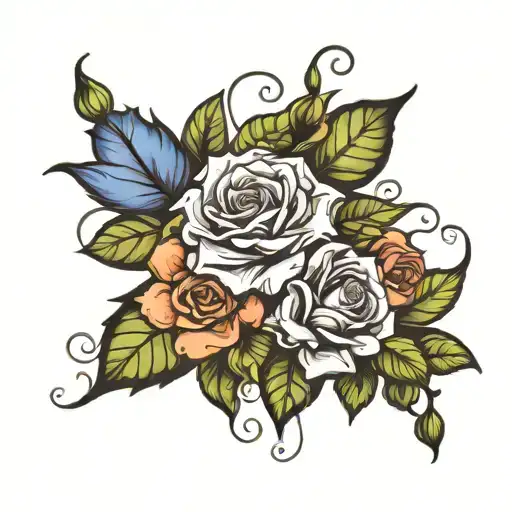 Larkspur Morning Glory Roses Water Lilly Bouquet