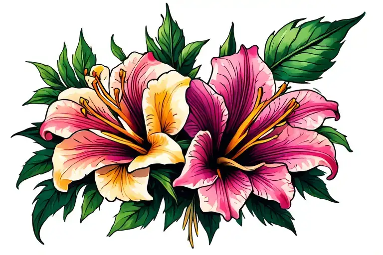 Rose Lily Jasmine Flowers