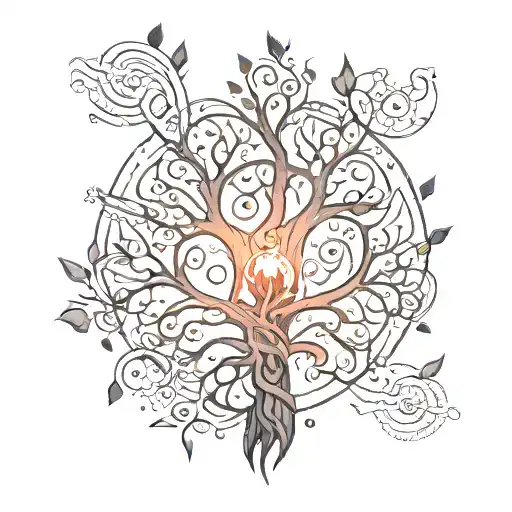 Abstract Family Tree