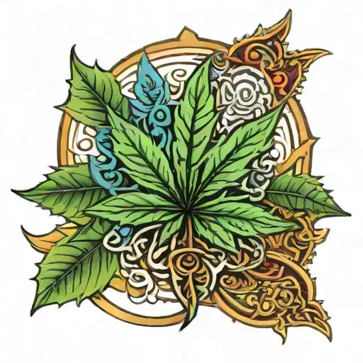 Pot Leaf Mindfulness Symbol Incorporated