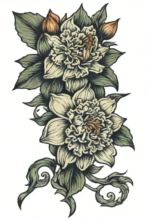 Carnation Daisy Daffodil