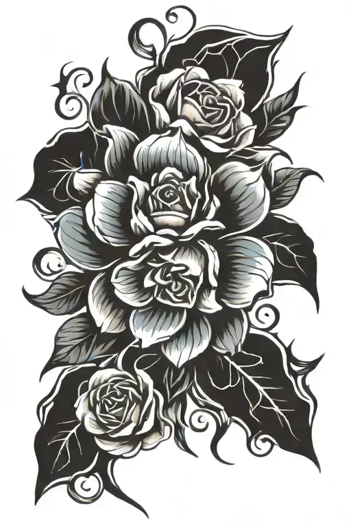 Create A Floral Arm Sleeve Tattoo Design
