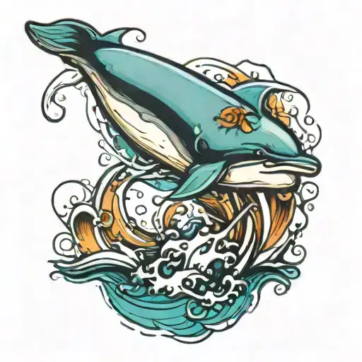 Dolphine Jump Out Of Water