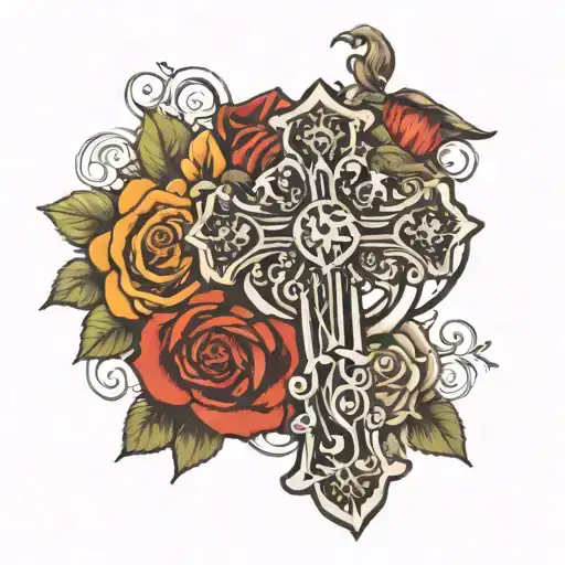 Cross With Birth Date