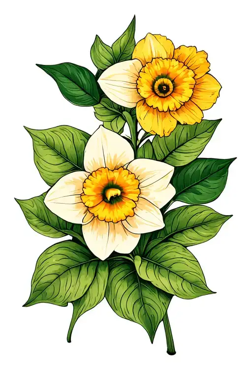 Pothos Vine Daffodil Marigold