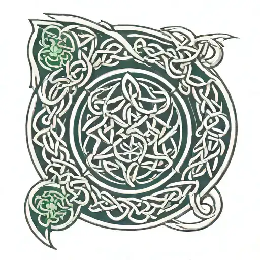 Celtic Knotwork Design Incorporating Elements