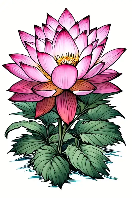 Pink Lotus Extra Small Flowers