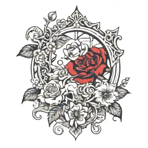 Broken Mirror Ego Death New Spiritual Life Flowers And Vines