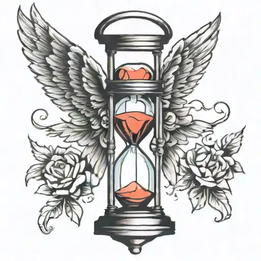 Hourglass With Wings