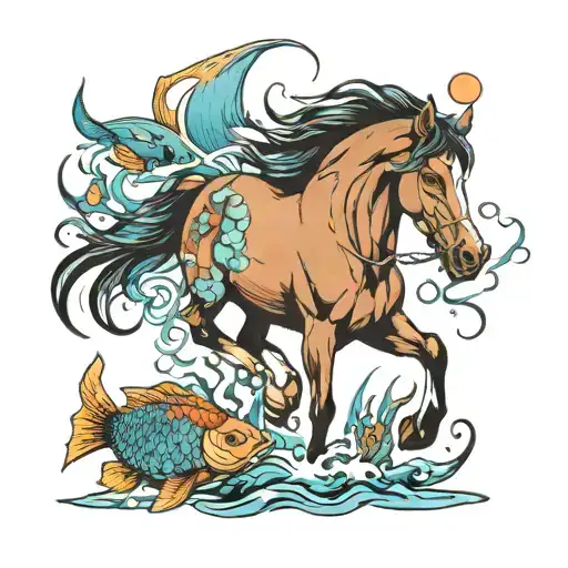 Horse And Fish