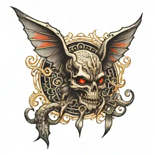 Black Ascill Demon Wings