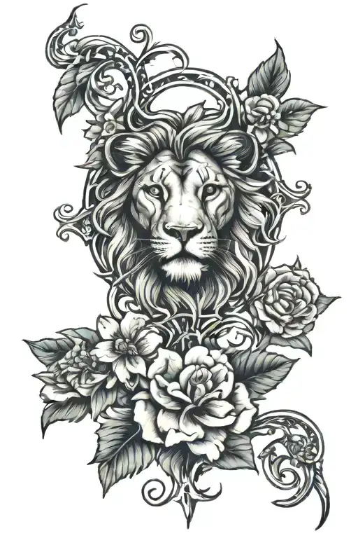 Lion Snake Cross Flower