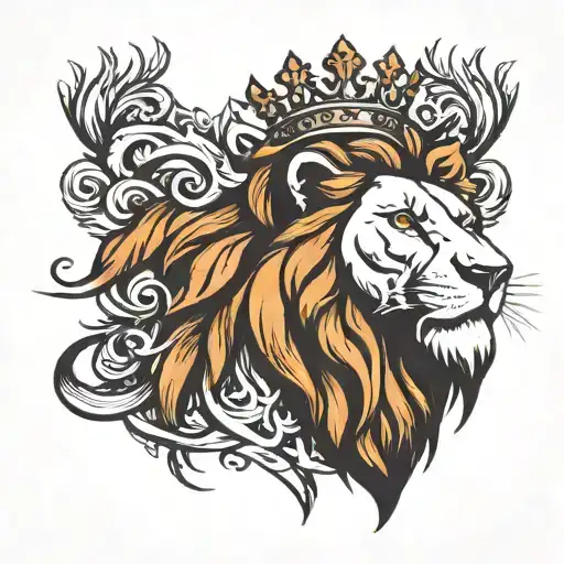 Lion With Crown