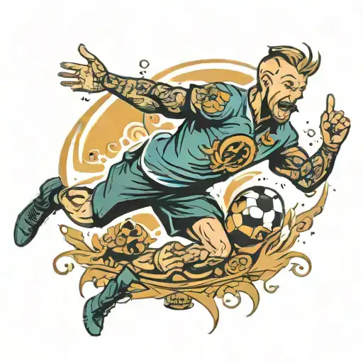 Football And Stand Up Comedian Performing