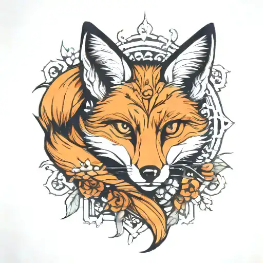 Vixen Fox Sitting